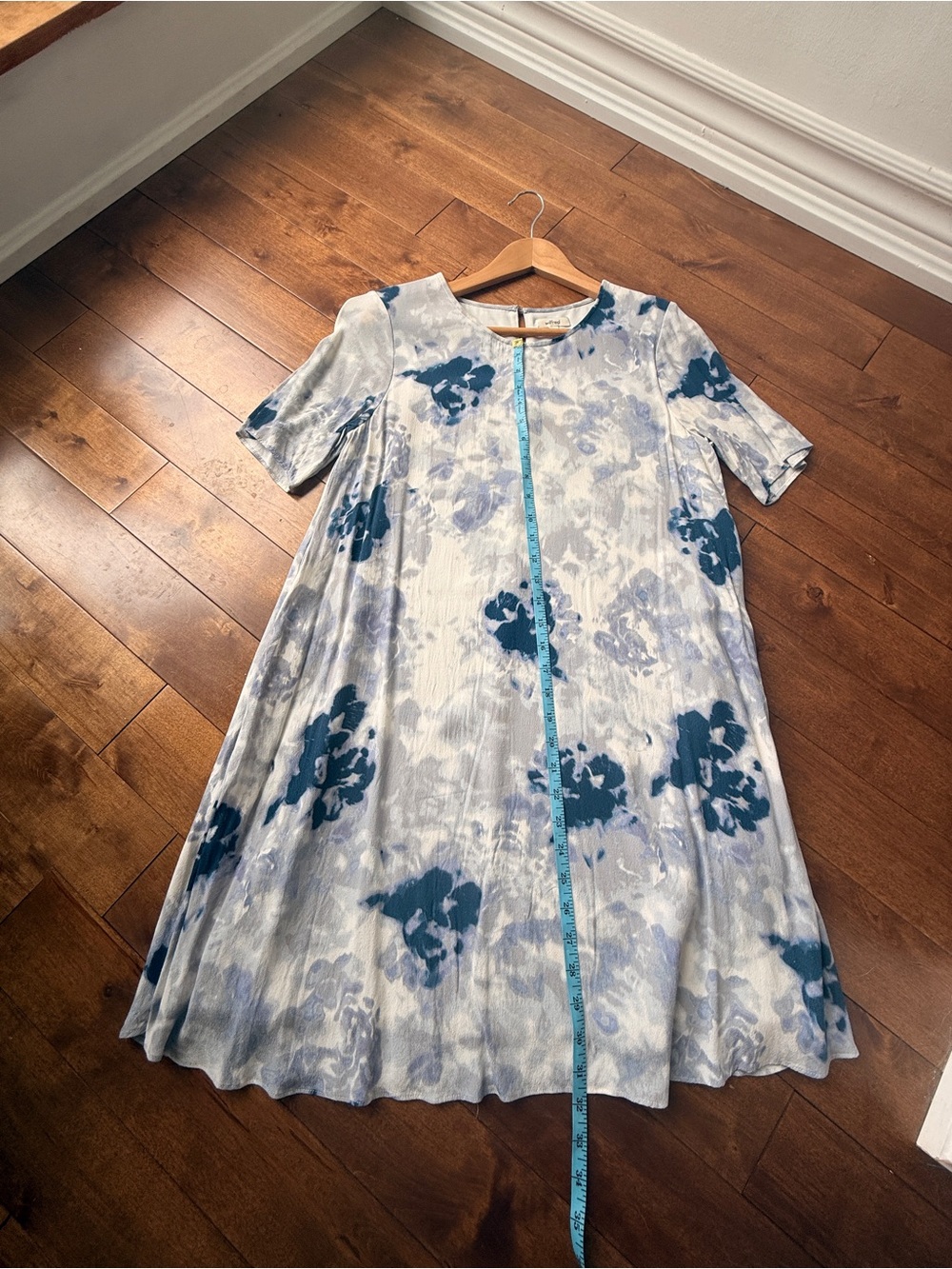 Wilfred Blue and White Floral Mini Dress
